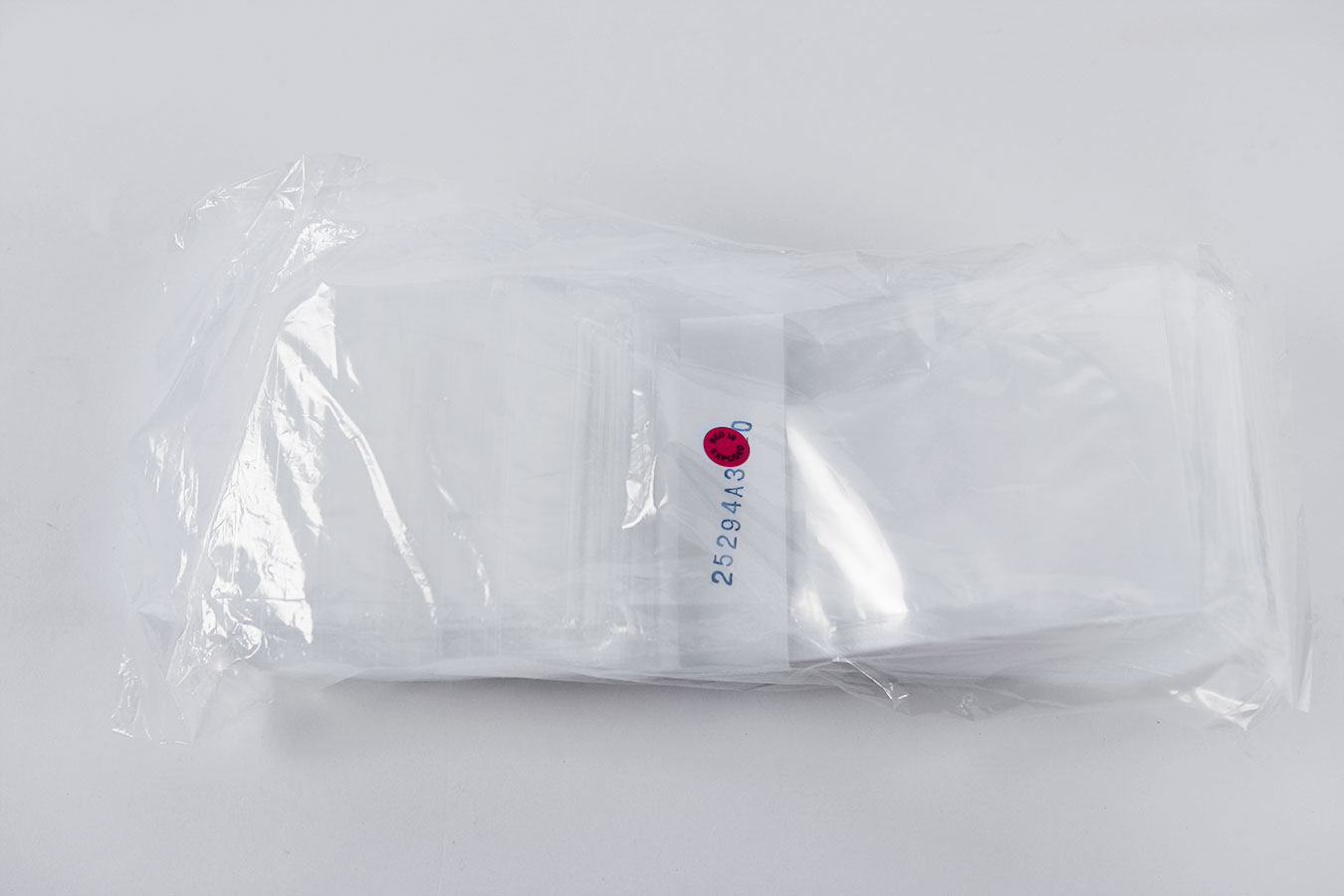 4.0" x 7.5" x 3.25" sterile stand up pouches